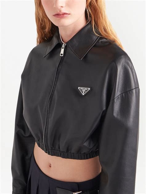 prada leather tag|prada leather jacket women's.